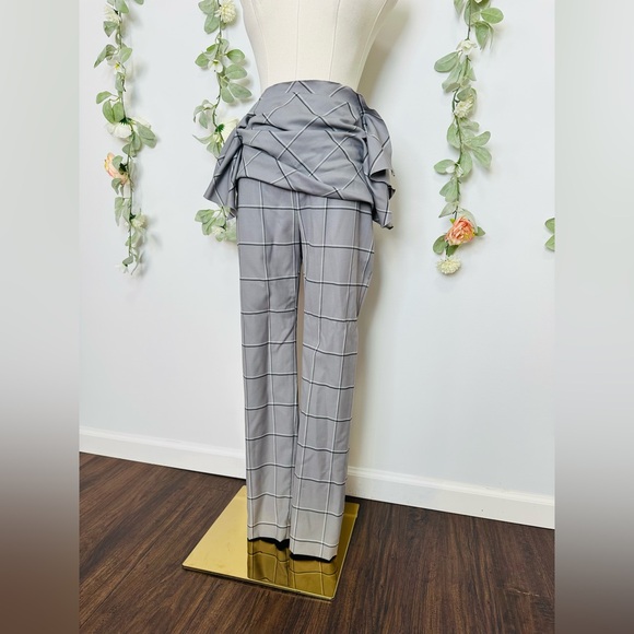 Carmen March Fashion Week ‘18 Checked Draped Trousers SEEN ON BEYONCÉ - Picture 6 of 12